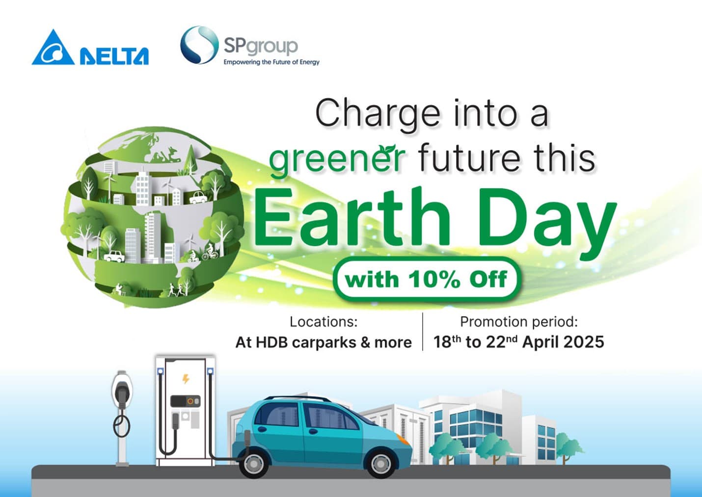 ChargeUP for Good Friday & Earth Day from 18 to 22 April 2025 🌏